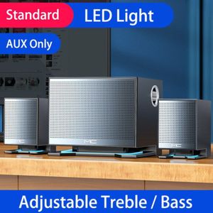 Computer Speakers Led Draadloze Bluetooth Speaker Home Theater Soundbar Met Subwoofer Ondersteuning Microfoon Usb Tf Aux Tv Voor Pc Tv