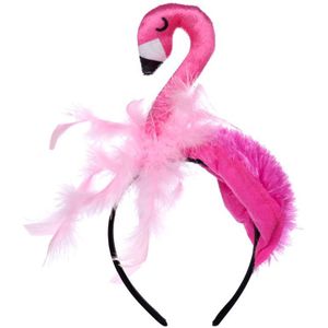 Grappige Flamingo Hoofddeksel Haar Hoepel Hoofdband Verjaardagsfeestje Kostuum Cosplay Decor Hoofddeksels