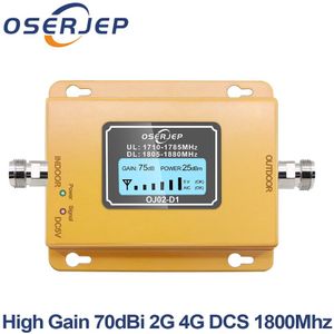 LCD Display Lte 1800 B3 Booster 70dB Gain 2g 4g LTE Mobiele Telefoon Booster DCS 1800 mhz Mobiele telefoon Versterker GSM Signaal Booster