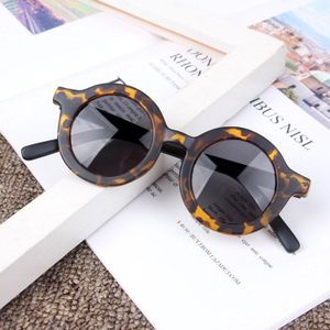 Vintage Ronde Kids Zonnebril Baby Eyewear Oculos de sol Jongen En Meisje Glazen Vintage Oculos de sol UA400 Shades Voor kinderen