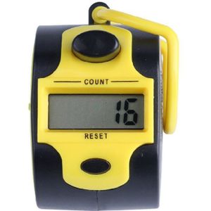 Digitale Hand Telapparaat 5 Digit Nummer Manual Druk Clicker Led Backlight Recorder Met Vinger Ring Voor Stukwerk