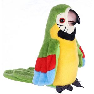 Leuke Talking Parrot Speelgoed Elektrische Talking Parrot Gevulde Knuffel Vogel Herhalen Wat Je Zegt Kinderen Kids Baby Verjaardag