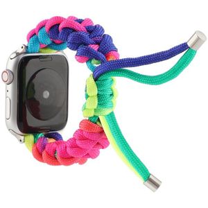 Rainbow Parachute Touw Riem Voor Apple Horloge 38/40/42/44Mm Armband Bands Voor Iwatch serie 5 4 3 2 1 Horlogeband Accessoires