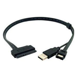 Zihan 2.5 ""Inch Harde Schijf Sata 22Pin Naar Esata Data + Usb Kabel 50Cm