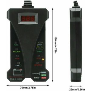 12V Auto Batterij Tester 8 LED Verlichting Digitale Dynamo Tester Auto Belasting Analyzer Batterij Diagnostic Tool
