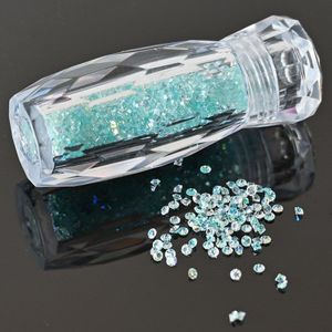 1 Fles 10G Pot 6 Kleuren Mini Diamonds Micro Steentjes Pixie Nagels Kristallen 1.1Mm-1.8Mm Pointback nail Art Rhinestones,GH44