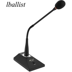 Lballist Professionele Bedrade Conferentie Condensator Microfoon Ondersteuning 48V Phantom Power Alle Metalen Basis Met Xlr Kabel