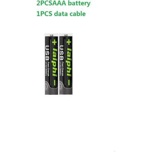 1.5V Usb Aaa Lithium Ion Batterij 740Mah 100% Capaciteit Lithium Polymeer Usb Oplaadbare Lithium Usb Aaa Batterij