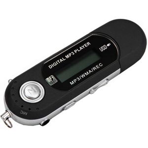 FULL-A Screen MP3 U Disk Geen. 7 Batterij Card Usb In-Line Radio Cassette Player Black