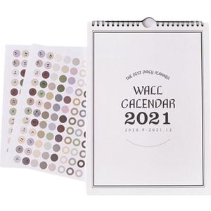 2021New Eenvoudige Muur Kalender Wekelijkse Maandelijkse Planner Opknoping Muur Dagelijkse Kantoor Kalender Agenda Planner Organizer Ho P3E6