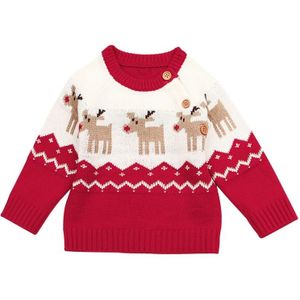 Jongen Meisjes Kerst Elanden Lange Mouw Trui Kinderen Peuter Winter Warm Baby Trui Truien Baby Jongens Meisjes Tops Kleding
