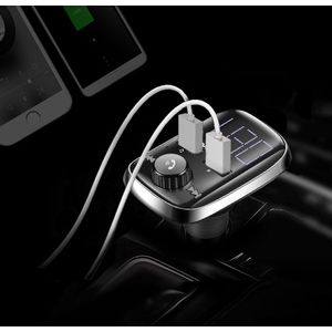 Auto MP3 Muziekspeler Bluetooth Met Dual USB Ondersteuning Fm-zender Handsfree Radio Bluetooth Aux Input/Output