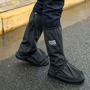 Fghgf Zwart Transparant Waterdichte Regen Schoen Cover Outdoor Motorfiets Fietsen Fiets Mannen Vrouwen Herbruikbare Overschoenen Laarzen Protector