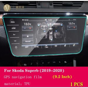 Voor Skoda Superb Auto Gps Navigatie Beschermende Film Lcd Screen Tpu Film Screen Protector Anti-Kras interieur 8 Inch
