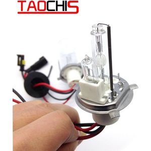 Taochis 12V 75W H4-2 Hi/Lo Xenon Hid-lampen Halogeen Lamp Hoofd Licht 4300K 5000K 6000K 8000K Auto Hid Mistlampen Vervanging