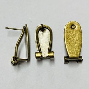 100 Stuks Zilver/Goud Kleur Vingernagel Earring Berichten zilver Vingernagel Earring Berichten Voor Sieraden Bevindingen