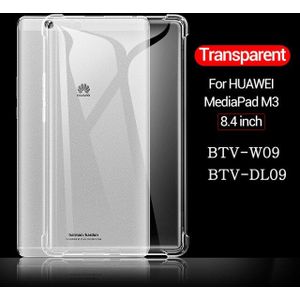 Schokbestendig Siliconen Case Voor Huawei Mediapad M3 8.4 BTV-W09 BTV-DL09 Transparante Rubber Cover Flexibele Bumper Coque