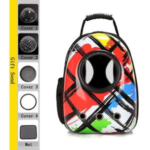 Kat Draagtas Ademend Draagbare Huisdier Kinderwagens Tas Outdoor Rugzak Leuke Print Ruimte Kitty Rugzak Dierbenodigdheden