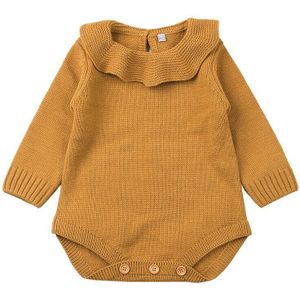 Leuke Pasgeboren Baby Meisjes Knit Warm Ruches Trui Jumpsuit Outfits Set Kids Baby Meisje Winter Kleding