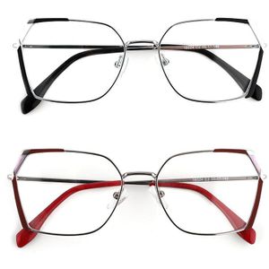 Metalen Vierkante Vrouwen Decoratieve Glazen Zonder Dioptrie Bijziendheid Vrouwelijke Bril Lenzenvloeistof Optische Frame Voor Vrouwen Vintage