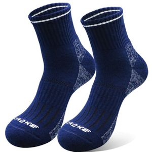 Unisex Vrouwen Mannen Outdoor Sport Sokken Kwart Hoge Warme Cushioned Katoenen Sokken Voor Herfst Winter Wandelen Trekking En Dagelijkse Slijtage