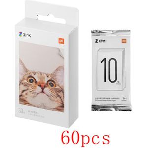 Originele Xiaomi Zink Pocket Printer Papier Zelfklevend Photo Print 10/20/50 Vellen Voor Xiaomi 3-Inch mini Pocket Photo Printer