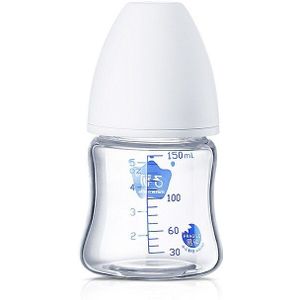 Matern'ella Baby Glas Melk Flessen Voeden Melk Opslag Brede Mond Baby Water Kids Verpleging Tepel Fopspeen Flessen Drank