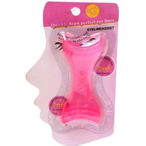 1Pc 2022 Blauw Roze Eyeliner Model Make-Up Eye Helper Apparaat Tool Trekken Eye Liners Guide Card Mold Eyeliner Guide eye Make-Up Tool