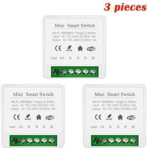 16A Tuya Mini Wifi Diy Smart Switch Twee Manier Controle Smartlife App Afstandsbediening Voor Yandex Alice Alexa Google Thuis automatisering