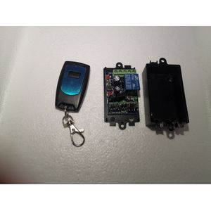 433.92Mhz Dc 12V 1CH Draadloze Afstandsbediening Schakelaar Ontvanger En Zender Kit Garagedeur