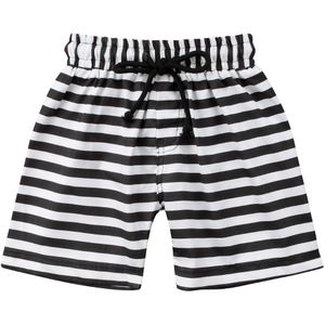 Zomer Peuter Kids Baby Jongens Broek Lace-Up Sport Bodems Zomer Gestreepte Shorts Strand Beachwear Badmode