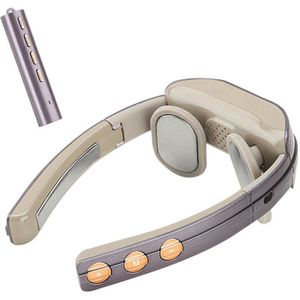 Usb Cervicale Wervelkolom Stimulator Met Verwarming Functie, Draadloze Afstandsbediening Vouwen Pulse Schouder En Nek Massager