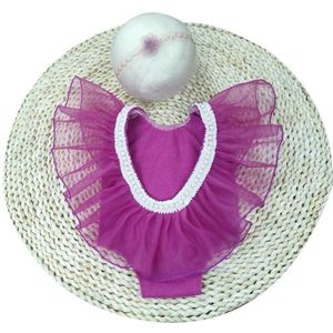 Mooie Babe Geboren Accesorios Foto Outfits Hoofdband En Jurk Set Ballet Thema Jongen/Meisje Kostuum Voor 0-2 maand