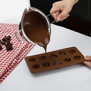 Lange Handvat Wax Smelten Roestvrij Stalen Pot Diy Geurkaars Zeep Chocolade Boter Handgemaakte Zeep Tool Non-stick schoonmaken