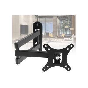 10Kg Verstelbare Tv Muurbeugel Flat Panel Tv Frame Ondersteuning 10 ° Tilt Met Sleutel Voor 10-26 Inch Lcd Led Monitor