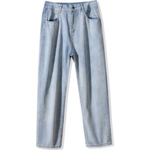 Jeans Mannen Eenvoudige Rechte Volledige Lengte Plus Size 3XL Koreaanse Stijl Harajuku Heren Retro Baggy Chic Zachte Alle-wedstrijd Studenten Broek
