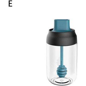 Glas Kruiden Fles Bakken Olie Fles Afgesloten Kruiderij Jar Honing Cover Olie Shaker Lepel Zout Tank Container Opslag Brus H6L9