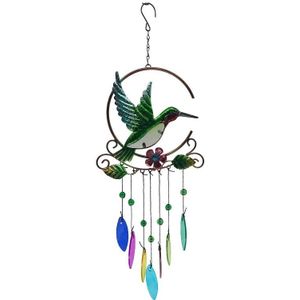Venster Balkon Hummingbird Vlinder Libel Windgong Hanger Yard Home Muur Opknoping Klokken Ornament Home Raam Deur Decor