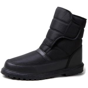 Mannen Snowboots Met Anti-Slip Gesp Laarzen Waterdichte Antislip Winter Schoenen Mannen Warm Bont enkellaarsjes Big Size 40 - 46