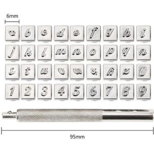 1 Set Diy Lederen Stempel Tool Plastic Stempelen Sterven Alfabet Letter Aantal Lederen Tool Wax Seal Stamp Printinting Tool