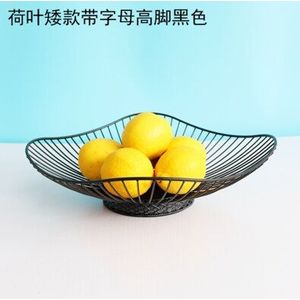 Nordic Eenvoudige Ijzer Ambachtelijke Fruitmand Woonkamer Fruitschaal Huishouden Drainage Mand Moderne Fruit Pot Hollow Snack Plaat