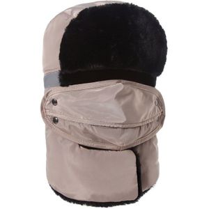 Doitbest Winter bont hoeden voor vrouwen Winddicht Dikke warme winter Voor koud weer sneeuw cap Gezichtsmasker mens ushanka Russische hoed