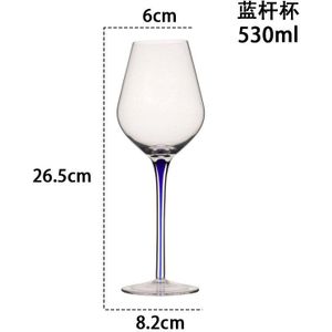 Kristal Kleur Rode Wijn Beker, Beker, Champagne Beker, Bourgondië Goblet, Bordeaux Blauw Goblet