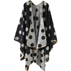 Vrouwen Trui Poncho Cape Jas Open Voorzijde Deken Sjaals Wraps Lichtgewicht Sjaal Voor Herfst Winter Seizoen Warm Houden