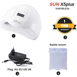 160W/80W/54W Lamp Voor Manicure 54 Leds Nail Droger Ijs Nagels Lamp High Power hybrid Licht Manicure 10S Fast Dry