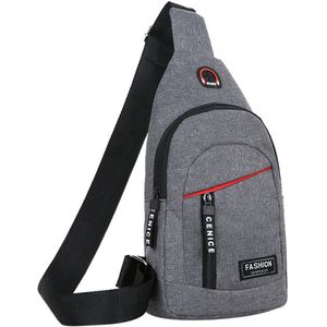 Taille Tas Usb Opladen Messenger Bag Waterdichte Borst Zak Oxford Schouderband Tas Грудная Сумка Сумка На Плечо