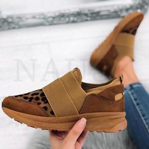 Vrouwen Sneakers Dames Luipaard Gevulkaniseerd Dames Schoenen Slip Op Casual Vrouwelijke Platte Comfort Licht Wandelschoenen Vrouw 35 ~ 43