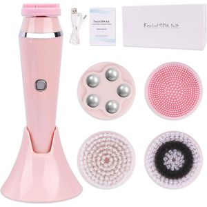 Gezicht Brush Cleanser Gezichtsreiniging Borstel 4-In-1 Elektrische Exfoliërende Borstel Gezicht Massager Oplaadbare Gezicht Cleanser Voor vrouwen