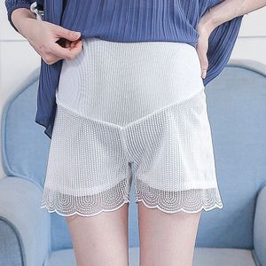 Veiligheid Moederschap Zomer Dragen Shorts Zwangerschap Kant Korte Broek Voor Zwangere Vrouwen Buik Ondersteuning Broek Casual Bottompants