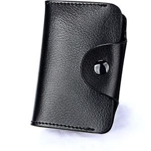 1 Pc Lederen Kaarthouder Mannen Vrouwen Stationaire Portemonnee Zaken Id Kaarthouder Bank Credit Card Purse Opbergtas Kawaii stationaire